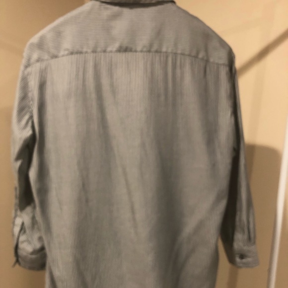 EXPRESS blue & white stripe tunic top - Picture 5 of 7